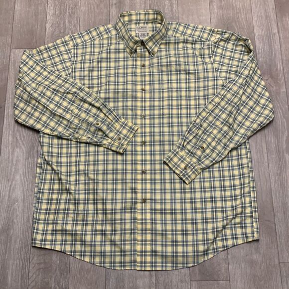 Mens L.L Bean Plaid Traditional Fit Pocket Button Up‎ Casual Shirt - Picture 1 of 6